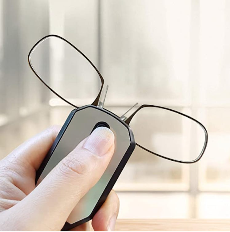 ThinOptics Keychain Case + Rectangular Reading Glasses