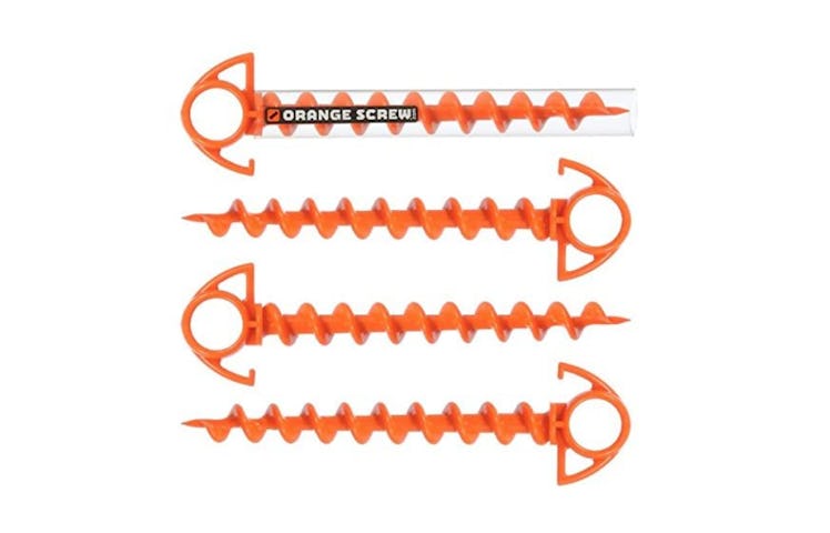 Orange Screw: The Ultimate Ground Anchor (Set Of 4)