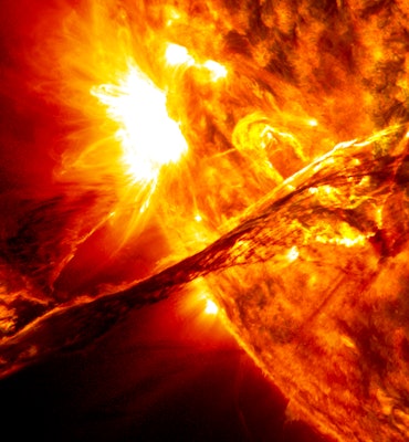 coronal mass ejection image combined from multiple wavelengths