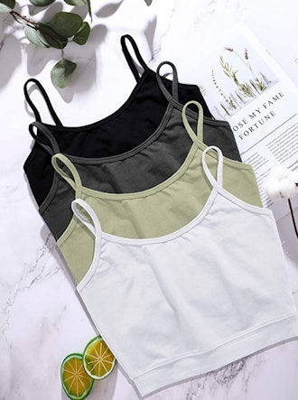 Boao Basic Crop Tank Tops (4-Pack)