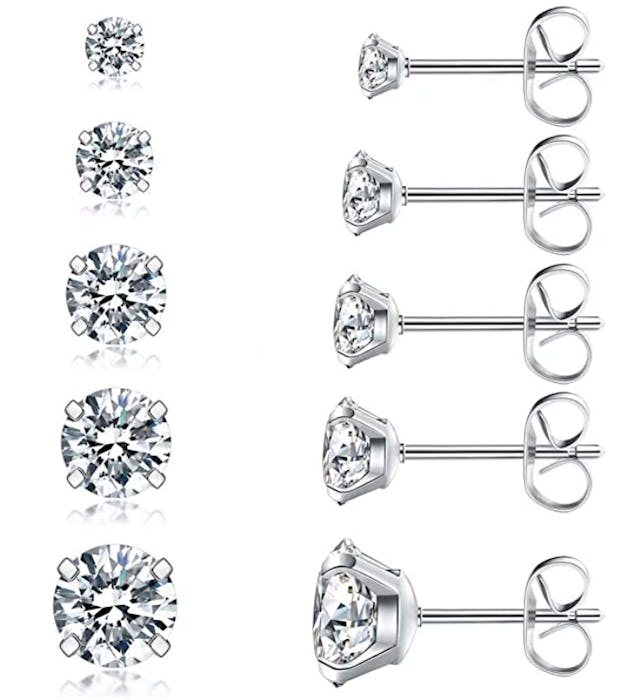 Wssxc Stud Earrings Set (5 Pairs)