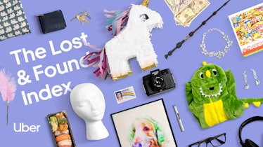 Uber's 2021 Lost & Found Index includes a list of the weirdest items that have been left behind. 
