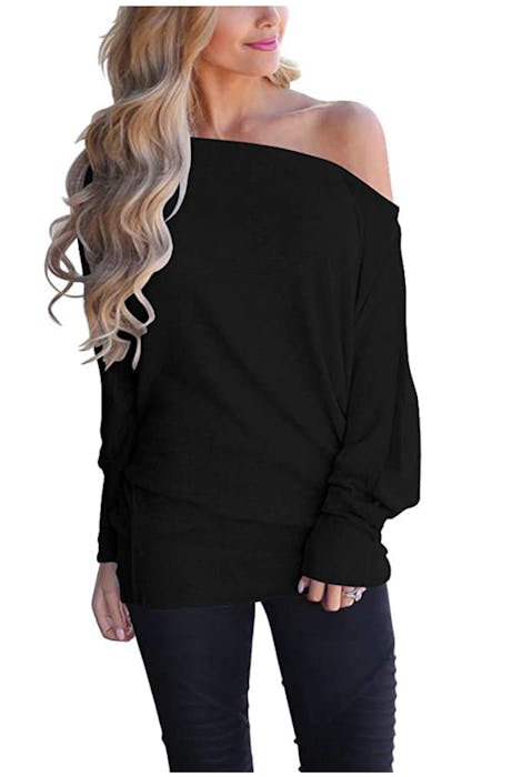 LACOZY Off-The-Shoulder Knit Top 