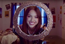 Olivia Rodrigo goes glam in "good 4 u" music video, leading to viral TikTok challenge.