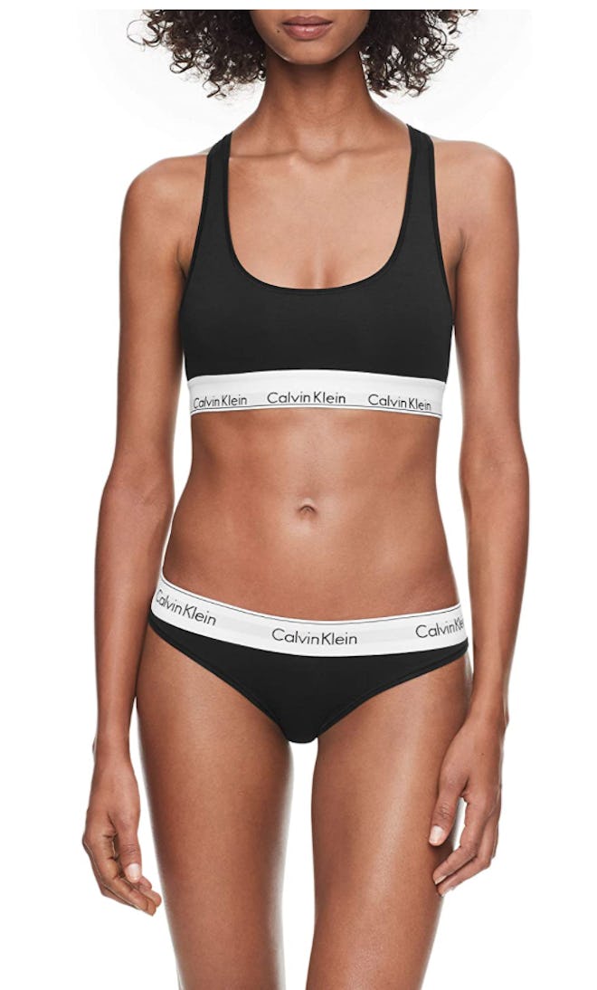 Calvin Klein Cotton Bralette and Bikini Set