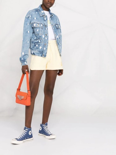 Sandro Paris' Daisy-Embroidered Denim Jacket. 