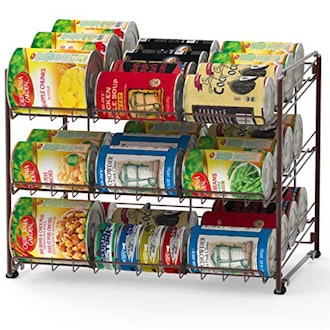 Simple Houseware Stackable Can Rack Organizer,