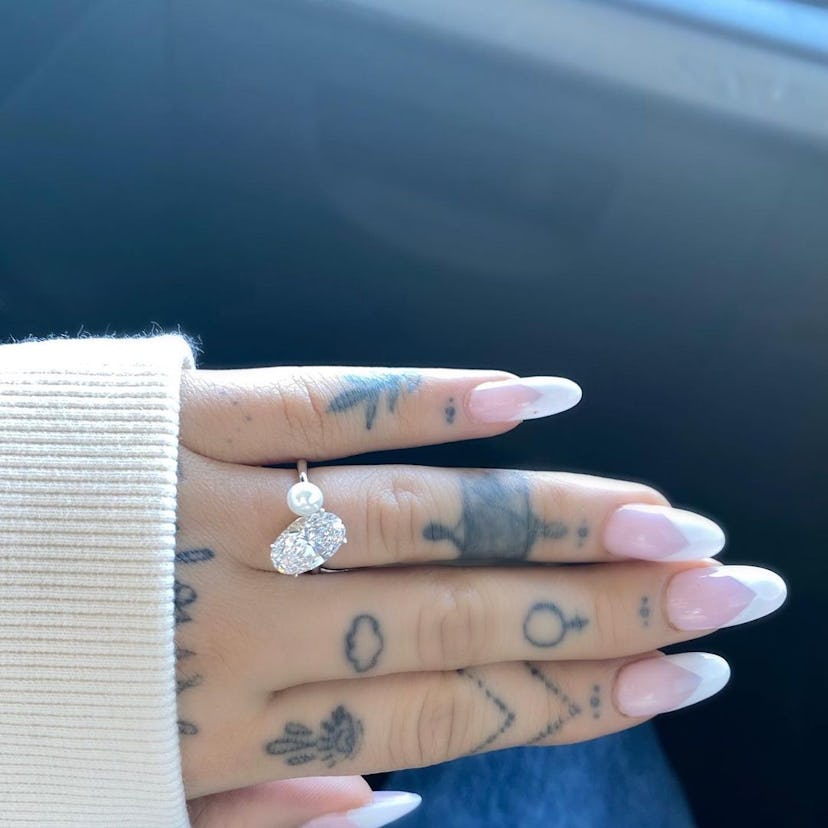 Ariana Grande's engagement ring.