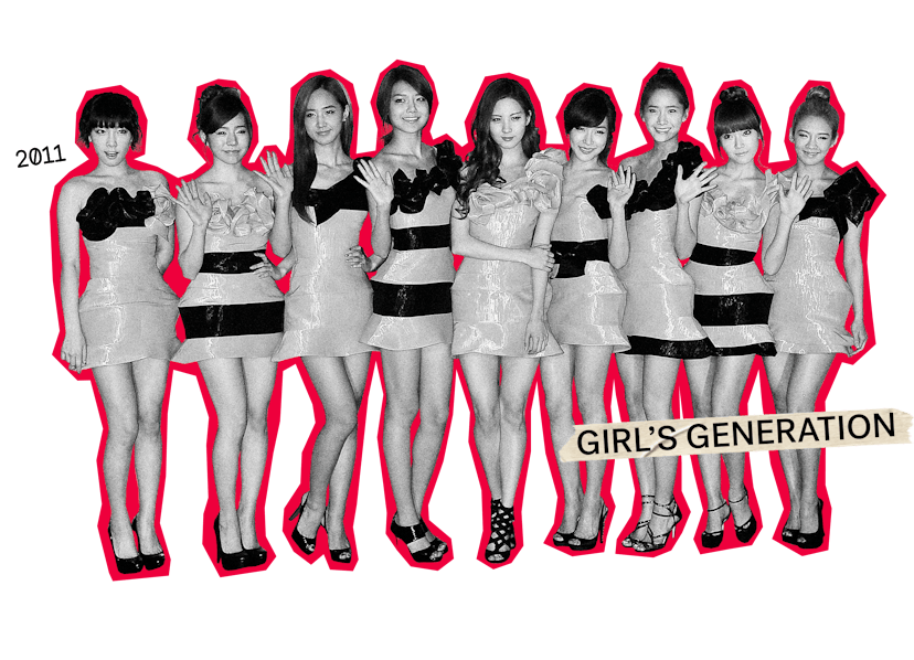 Members of the K-pop group, Girls Generation