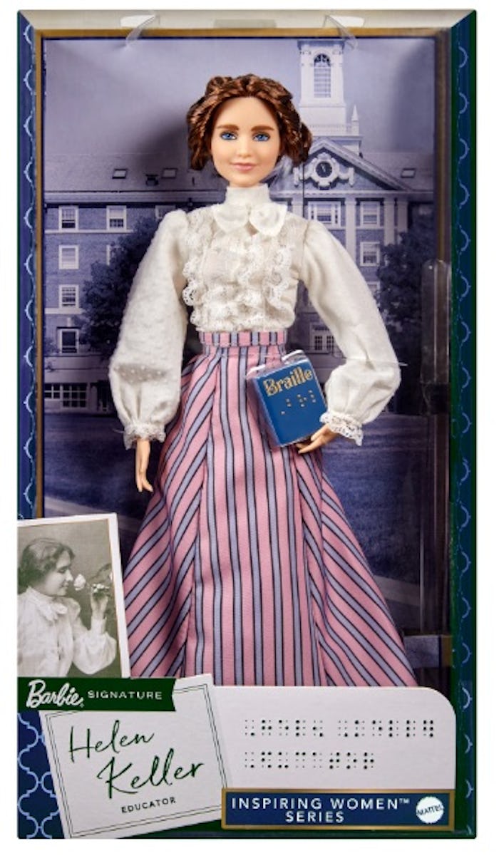 The Helen Keller Barbie doll is the newest one in the Inspiring Women series.