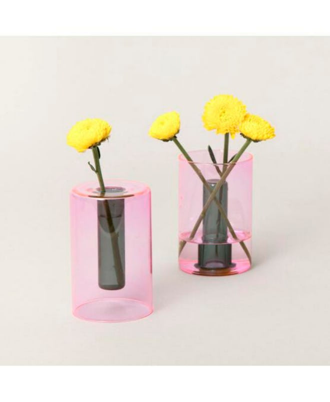 Reversible Vase, Pink/Green