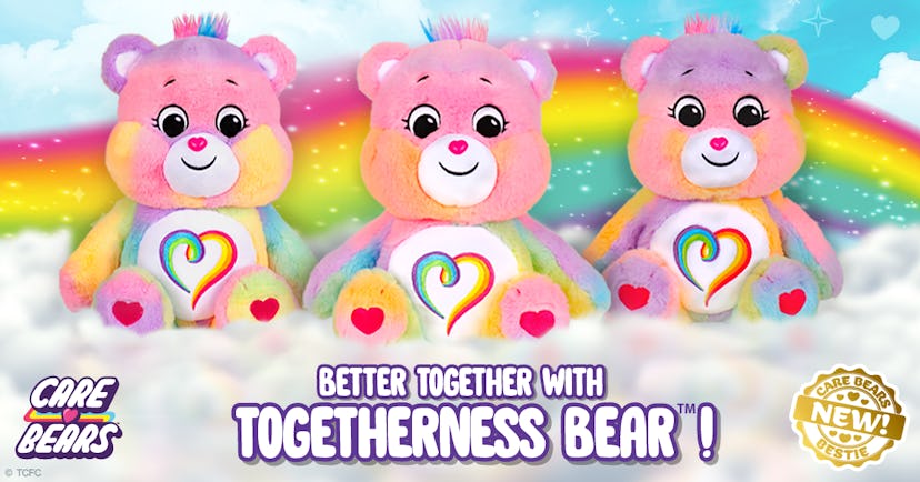 The Togetherness Bear is unique from bear to bear.