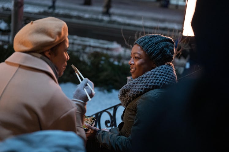 Zawe Ashton as Oona and Samira Wiley as Moira in 'The Handmaid's Tale'