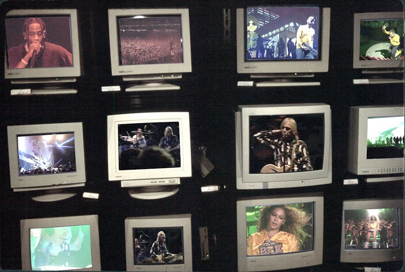 computer screens featuring concers