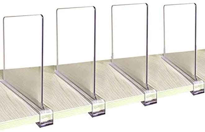 CY Craft Acrylic Shelf Dividers (Pack of 4)