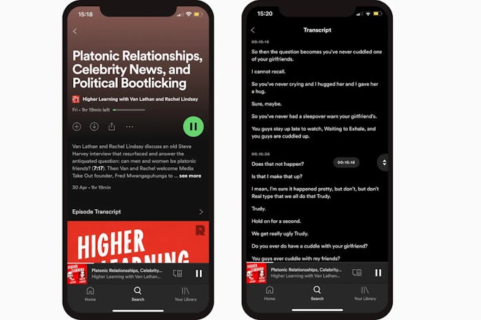 Spotify is making changes to its app aimed at accessibility, including transcribing podcasts.