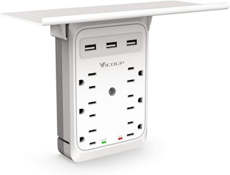 VICOUP 9-Port Multi-Plug Wall Outlet 