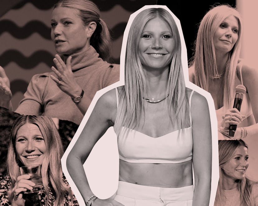 A collage of Gwyneth Paltrow photos