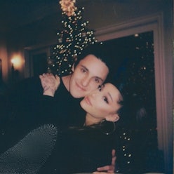 Ariana Grande and Dalton Gomez pose together.