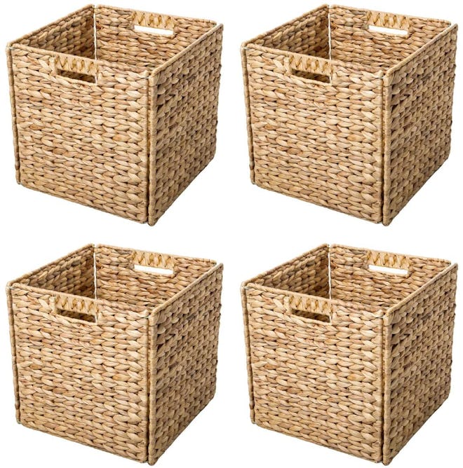 Trademark Innovations Foldable Storage Baskets (4-Piece)