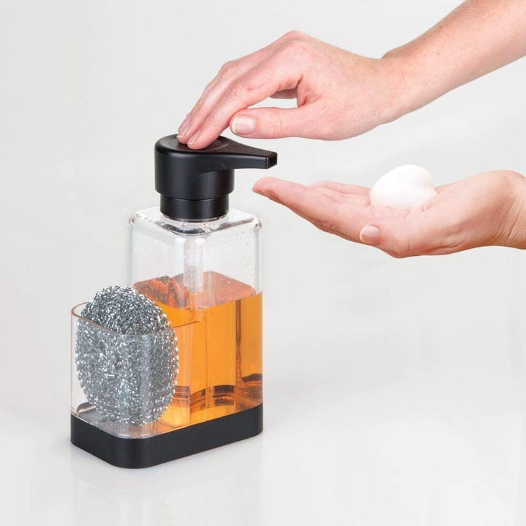 mDesign Kitchen Sink Soap Dispenser Bottle Caddy