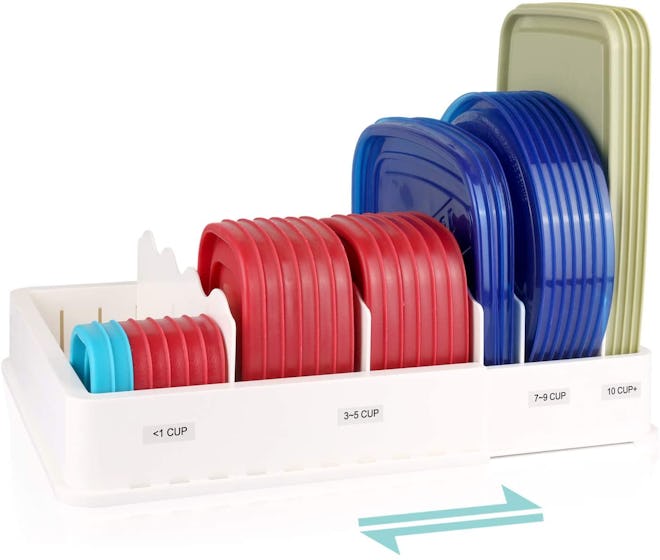 SWOMMOLY Expandable Food Storage Lid Organizer