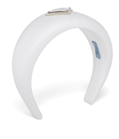 White Re-Nylon Headband