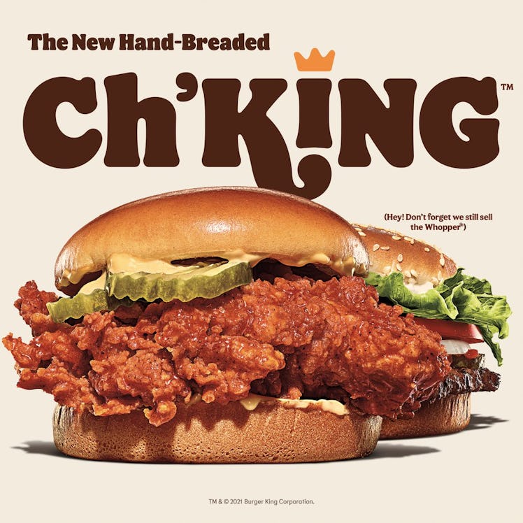 Burger King's Ch'King hand-breaded chicken sandwich launches June 3. 