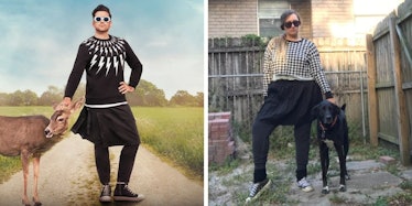 I tried dressing like David Rose from 'Schitt's Creek' in a sweater and skit
