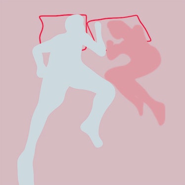Facing opposite directions when you sleep may mean there's distance between you and your partner. 