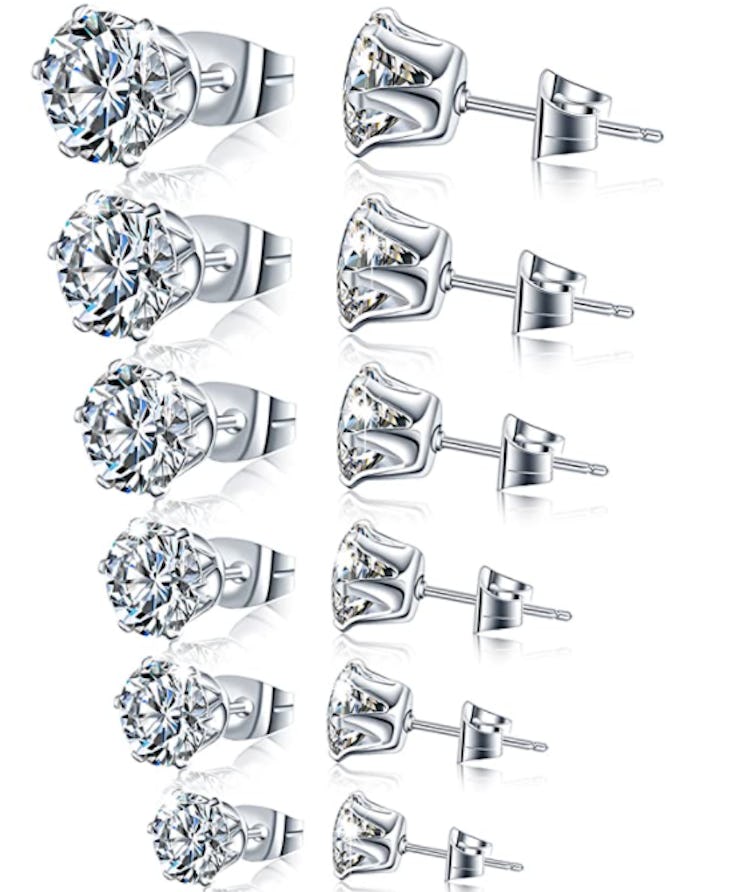 Manufac CZ Earrings (6 Pairs)