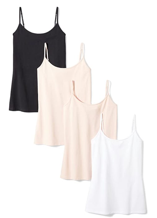 Amazon Essentials Slim-Fit Camisole (4-Pack)