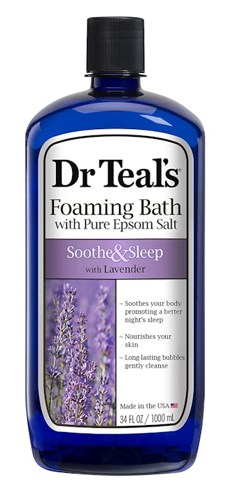 Dr Teal’s Foaming Bath With Pure Epsom Salt, Soothe & Sleep With Lavender (34 Fl Oz)