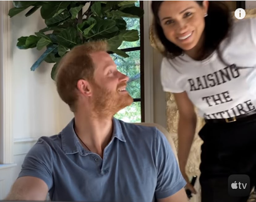 Meghan made an appearance in her husband's documentary.