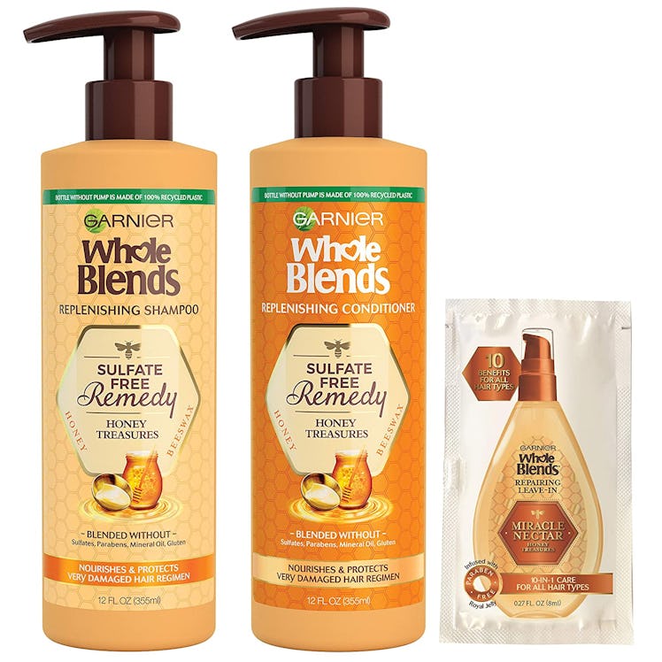 Garnier Haircare Whole Blends Sulfate Free Best Drugstore Sulfate-Free Shampoos - Remedy Honey Treas...