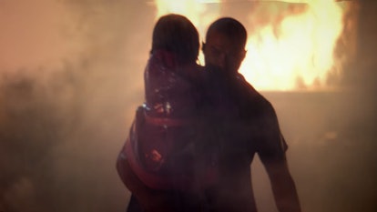 Jackson saved a girl's life during an explosion on 'Grey's Anatomy.' Screenshot via Netflix