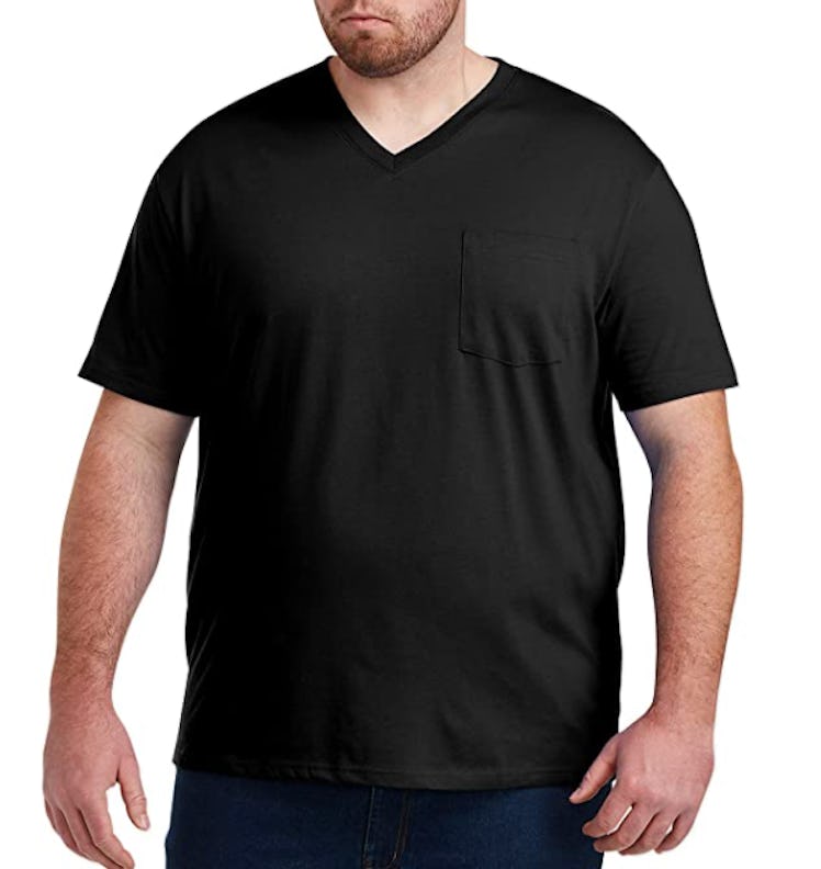 Amazon Essentials Big & Tall V-Neck Pocket Tees (2-Pack)