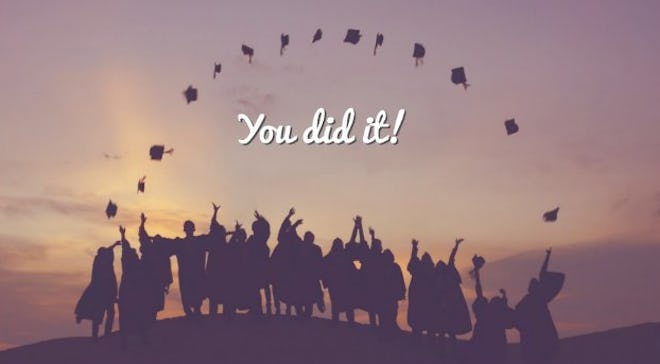 'You did it!' Background