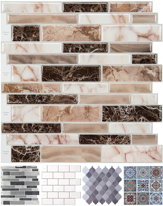LONGKING Peel and Stick Tile Backsplash