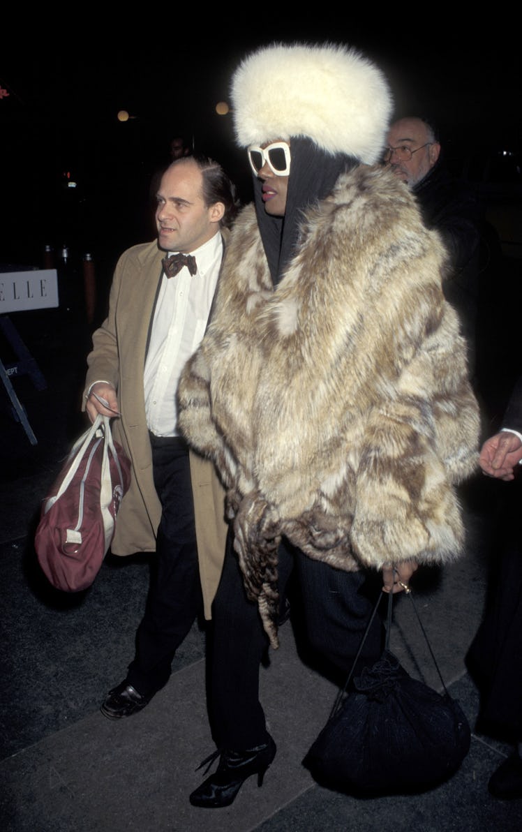 Grace Jones attends the New York premiere of the film Ready to Wear in New York City, 1994.