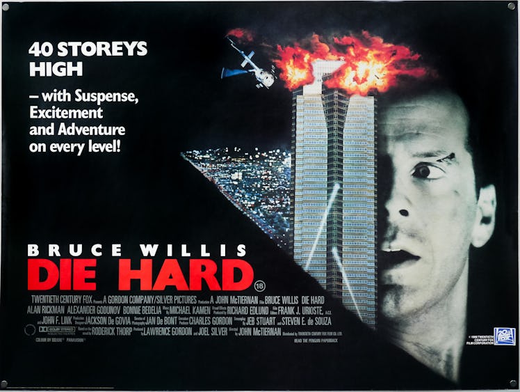 die hard movie poster featuring nakatomi plaza