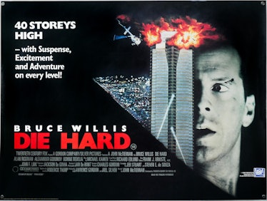 die hard movie poster featuring nakatomi plaza