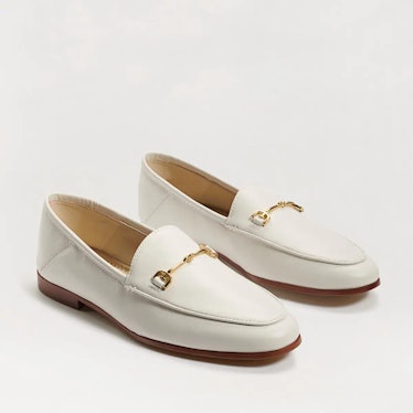 Loraine Bit Loafer in White Leather