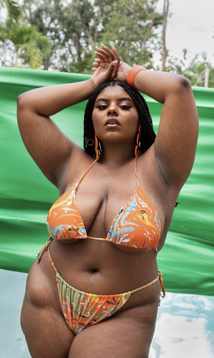 Kaikini String Bikini Top Orange