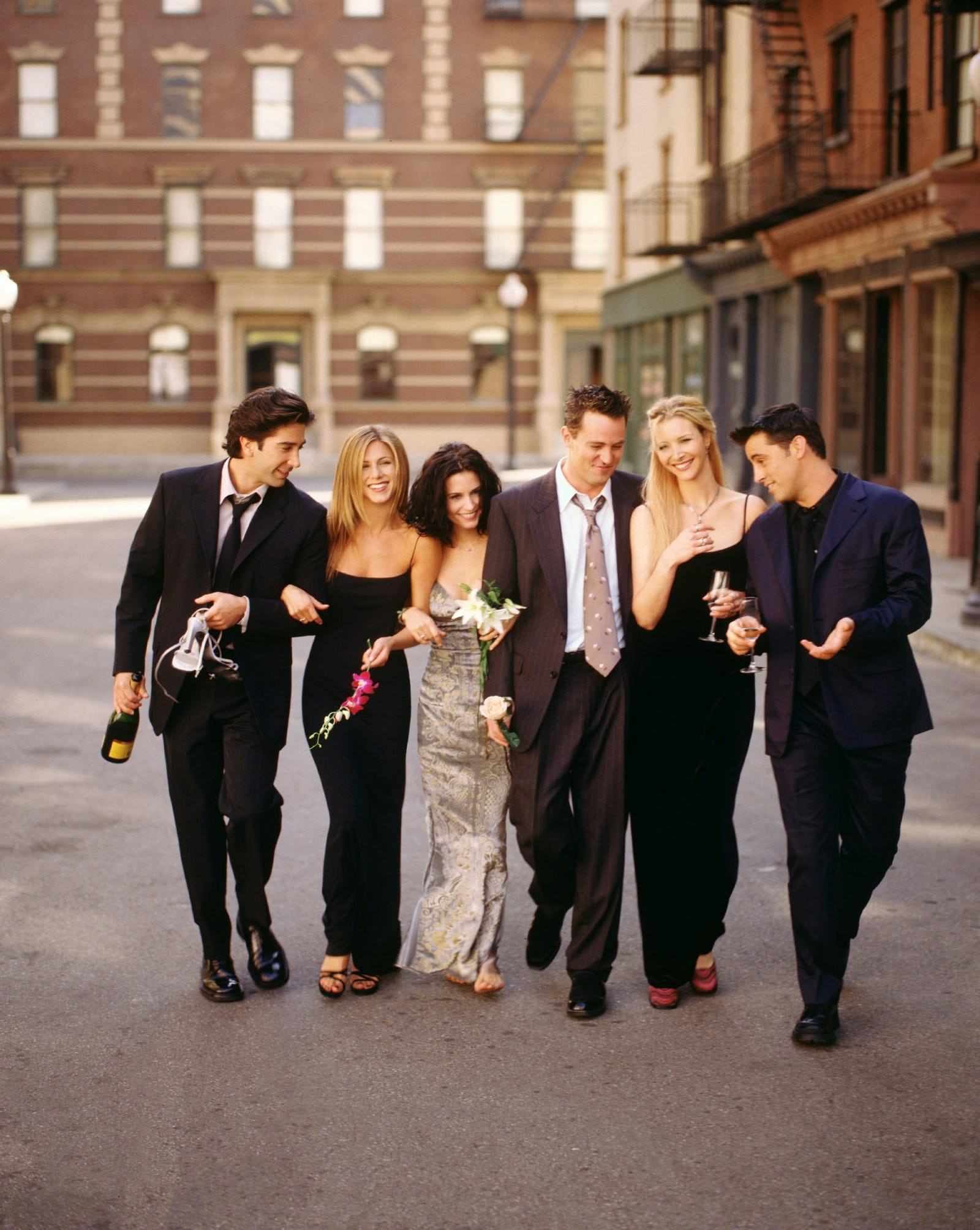 Main cast of the "Friends" sitcom