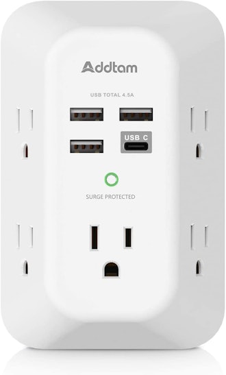 Addtam 5-Outlet USB Wall Charger