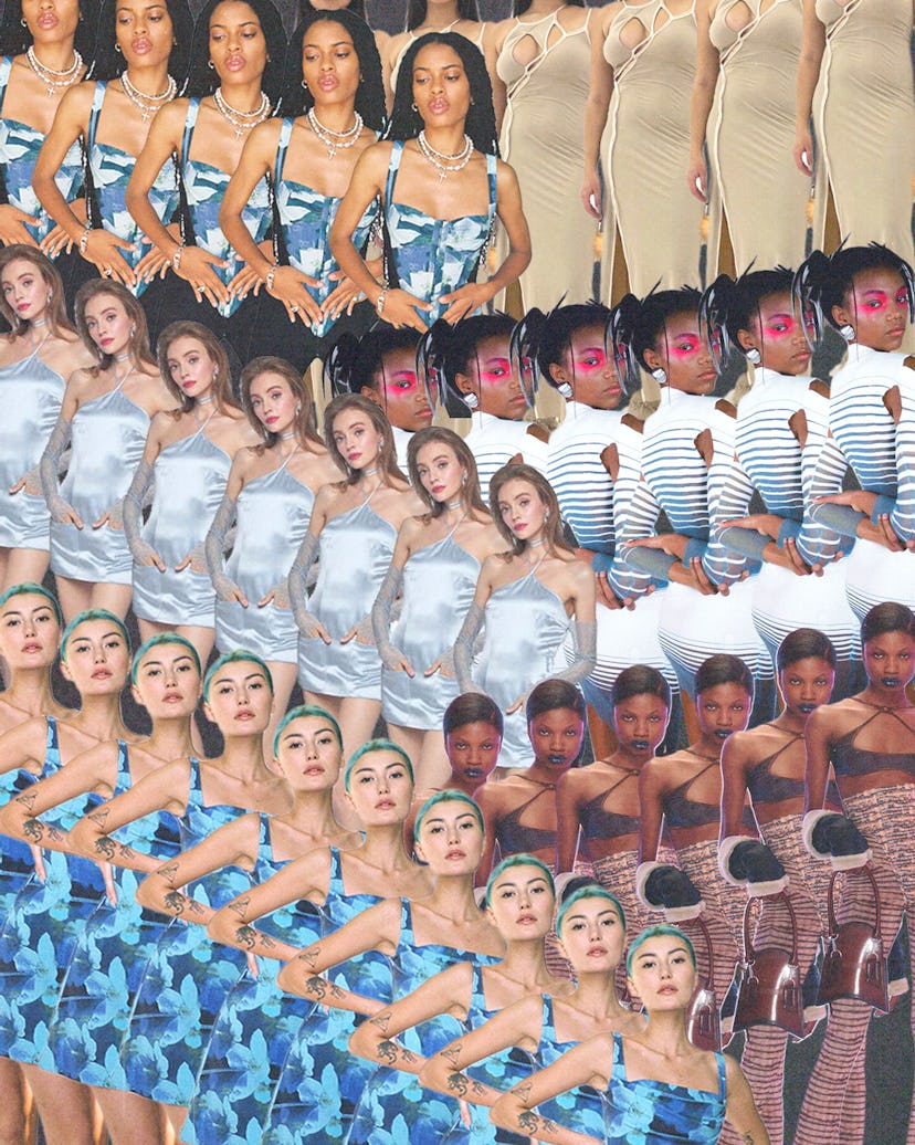 Collage of ladies wearing bodycons