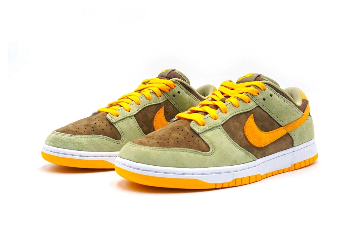 green and brown nike dunks