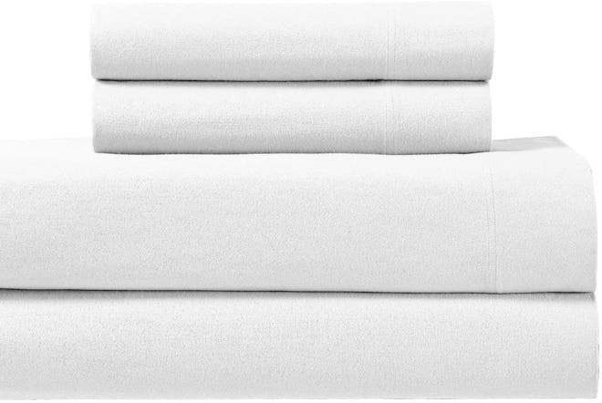 Royal Hotel Soft Cotton Flannel Sheet 4-Piece Set, Queen