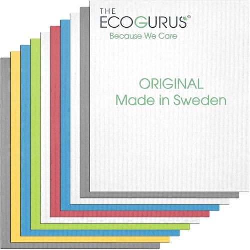 The EcoGurus Swedish Dishcloths (10 Pack)